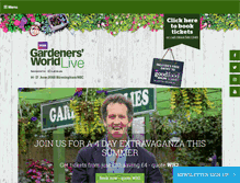 Tablet Screenshot of bbcgardenersworldlive.com